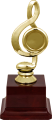 Фигура Музыка Скрипичный ключ на пластиком цоколе